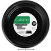 Bluesky Cuisine Black Round Plastic Plates - 7" (Pack of