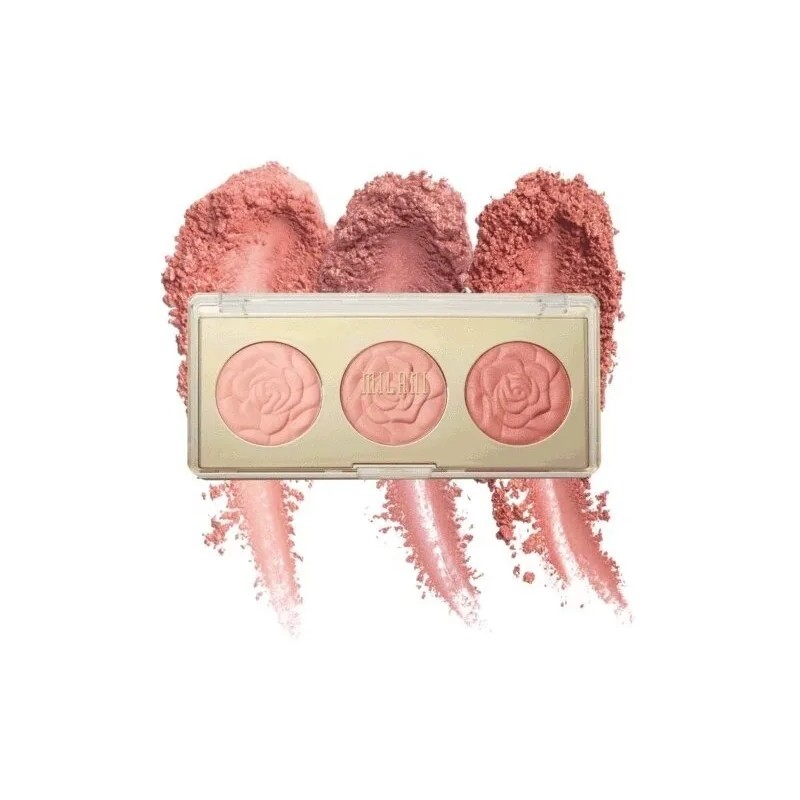 Paleta Rubor Milani Rose Powder Blush Floral Fantasy Mate 12g