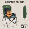 PORTAL Camping Chair with Lumbar Support for Adults Folding Portable