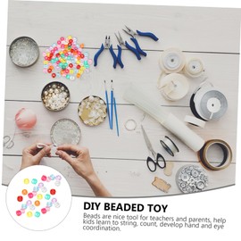 KONTONTY DIY Necklace Beads 1000pcs Acrylic Barrel Bead for Jewelry Making Supplies