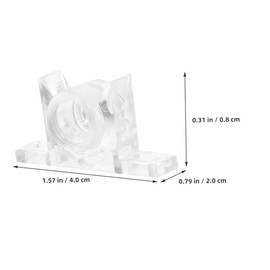 Operitacx 20 Sets Transparent Cabinet Door Catch Clips Multi Functional Drawer Front Replacement Brackets with Screws for Secure Closure and Easy Installation Cabinets and Wardrobes