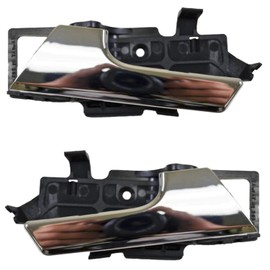 PT Auto Warehouse GM-2003M-DP - Inner Interior Inside Door Handle, Chrome - Left/Right Pair