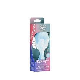 Wet Brush Squirt Detangler Hair Brushes - Gemstone, Turquoise - Mini Detangling Brush with Ultra-Soft IntelliFlex Bristles Glide Through Tangles with Ease - Pain Free Comb