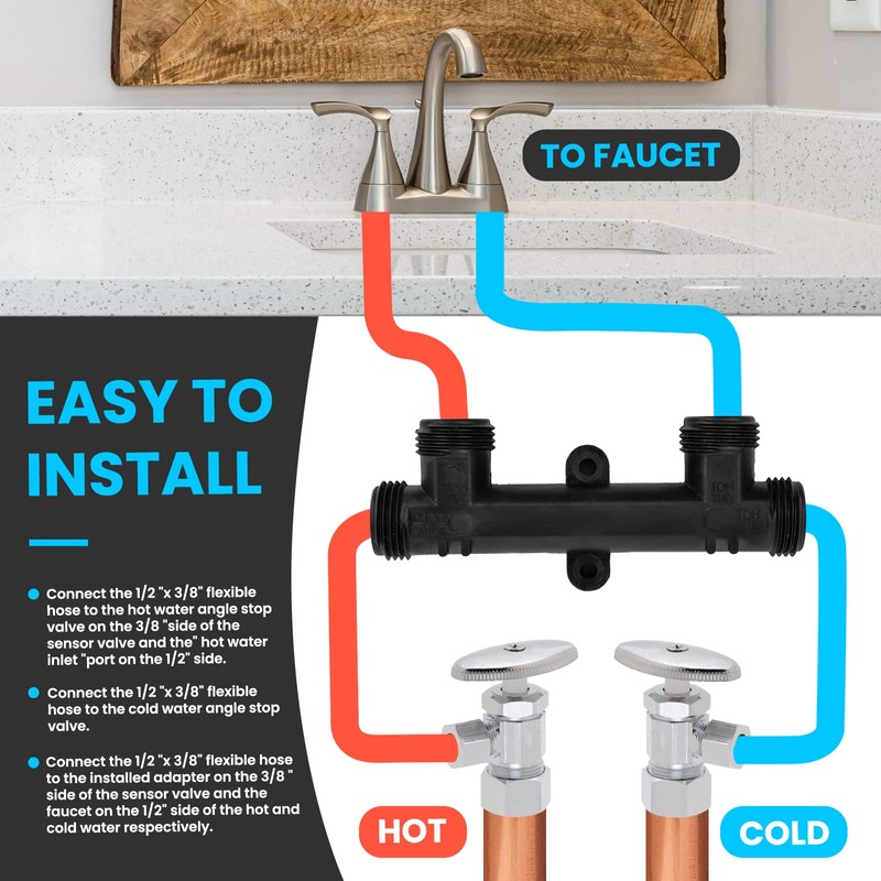 Lanluan Lanluan 367010 Replacement Sensor Valve for Instant Hot Water