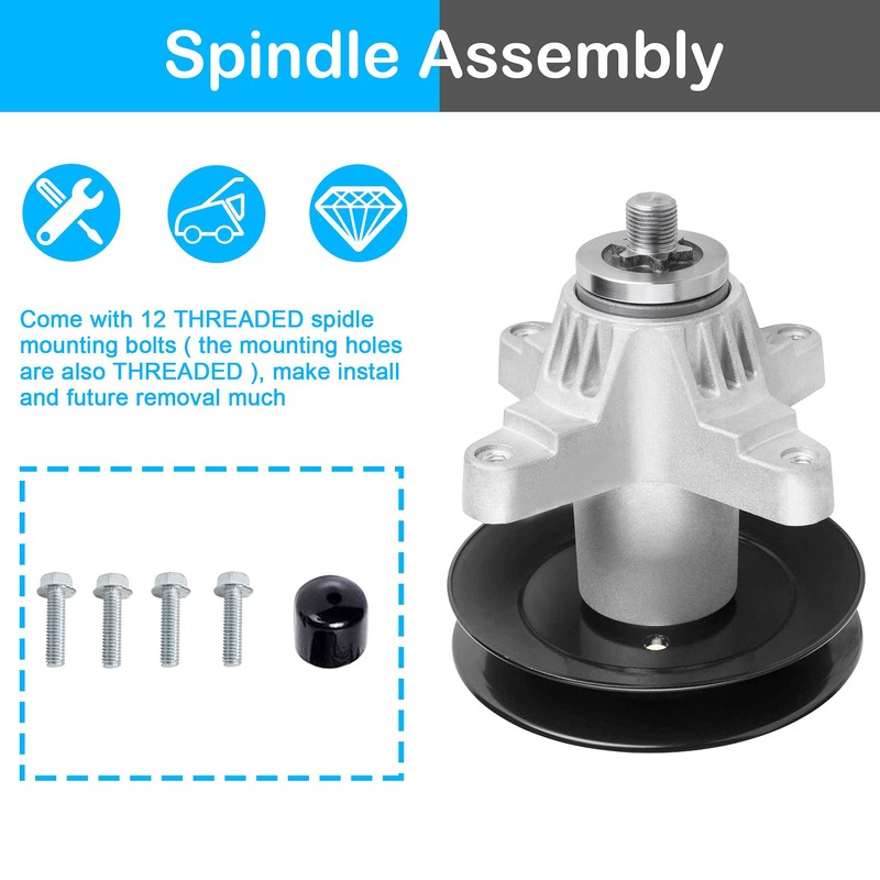 54" Rebuild Kit with 618-04126 Spindles Belt Fits for Cub