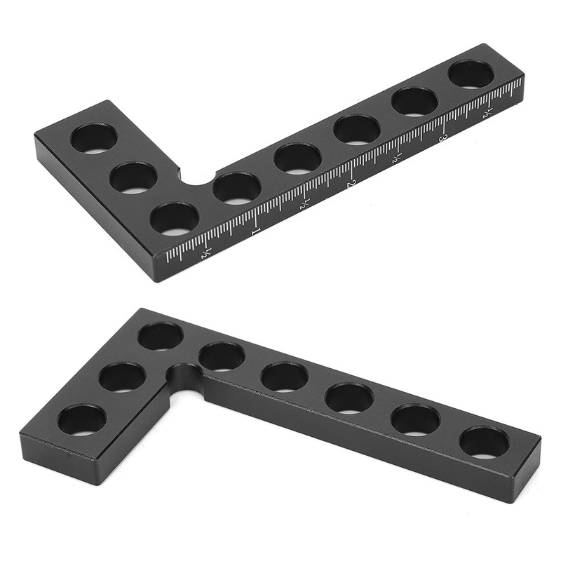 90 Degree Positioning Squares Right Angle Ruler Woodworking Tools Inch