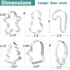 JOB JOL Christmas Cookie Cutters 6 PCS, 4''