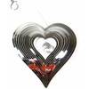 Hanging Stainless Steel Garden Wind Spinner Sun Catcher Crystal -