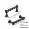 khtumeware 10 Pack 3 Inch Hole Center Oil Rubbed Bronze