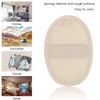 10-Pack Exfoliating Loofah Sponge Pads - Natural Luffa & Terry