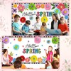 Lunmon 62 Pcs Hello Spring Bulletin Board Sets Spring Flower