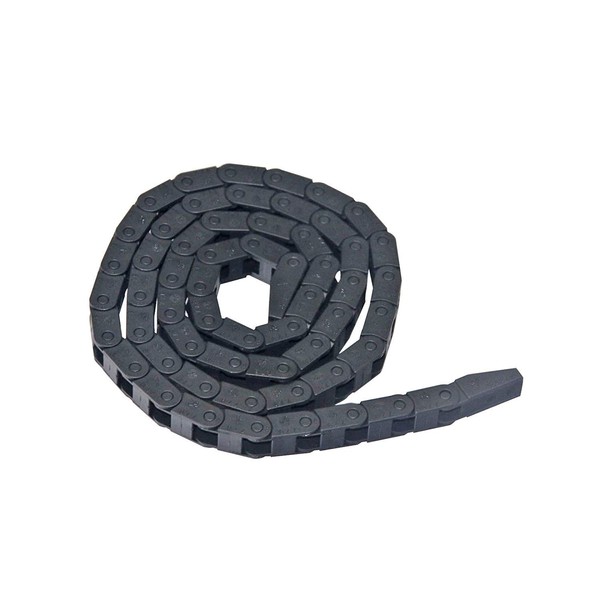 1m Black Plastic Drag Chain Cable Carrier for CNC Router Mill (7mm x 7mm)