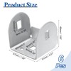 uxcell 6 Pcs U Bracket for 2.01 Panels, 47 x