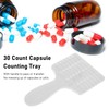 MIXCUT 30 Count Capsule Counting Tray with Handle Capsule Counter