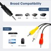 Yeebline 3.5 mm to RCA Camcorder AV Cable, 2-Pack 5ft