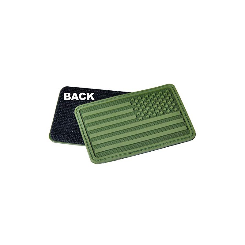 Hazard 4 US Flag Rubber 3D Morale Patch, Right Arm,
