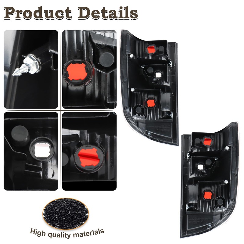 KAMDKI A Pair Tail Light Assembly Fit for 2009-2014 Honda