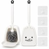 Juego 2 Cepillo para Baño Plegables, Colgante con Base