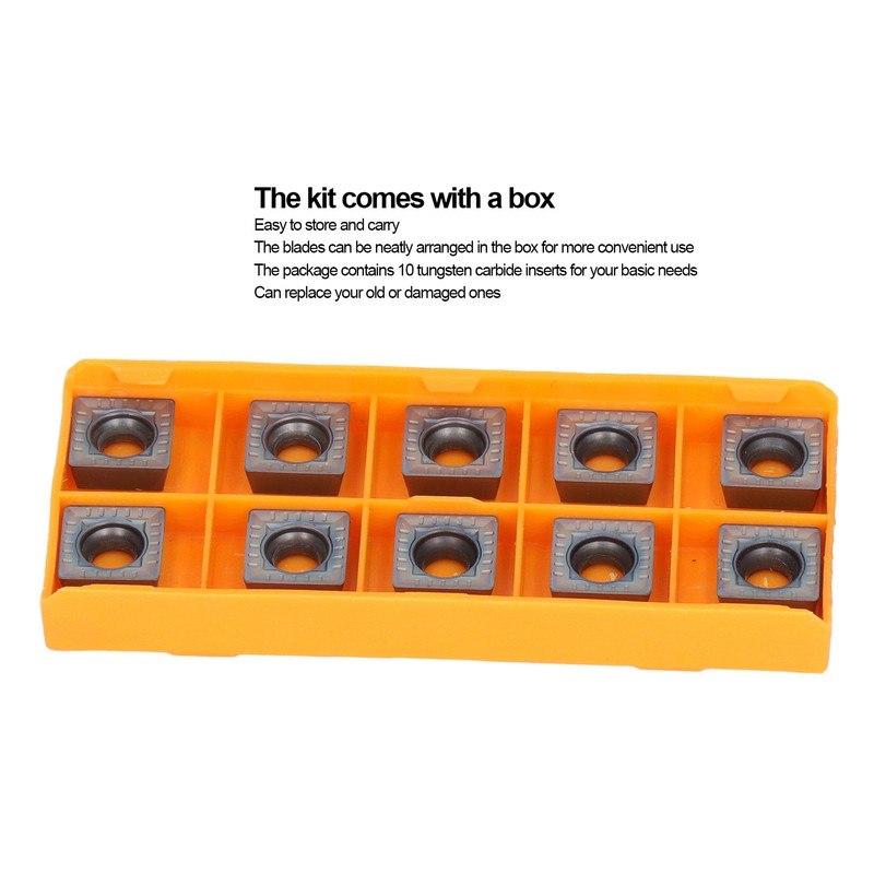 10 Pcs Carbide Milling Inserts Colourful Fine Finished CNC Lathe