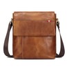 LANNSYNE Men's Shoulder Bag, Genuine Leather, Popular, Leather, Compatible with