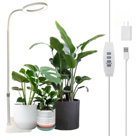 SYLIKENATE LED Grow Light for Indoor Plants, Full Spectrum led Grow Light,35 inches Adjustable Height,Growing Lamp with Timer,Dimmable Brightness,Ideal for Tall Plants