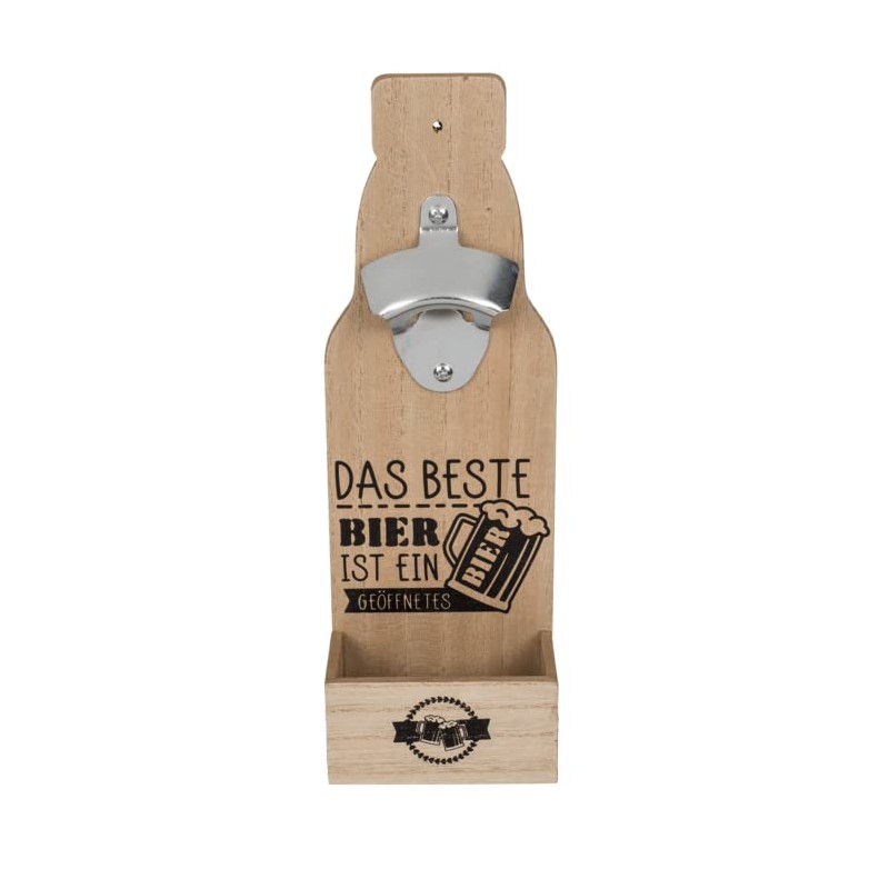 Retro Wooden Wall Mounted Bottle Opener