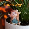 Gemmia Miniature Fairy Garden Figurine- Peaceful Fairy on Snail