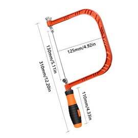 POWERTOOL Coping Saw, Steel Wire Saw Fret Saw Mini Carry Saw for Wood, Plastic, Board, Jewelry