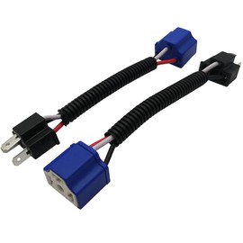 audak 2pcs h4 9003 HB2 Heavy Duty cerámica arnés de cableado enchufes macho y hembra conector para faros delanteros o luces antiniebla