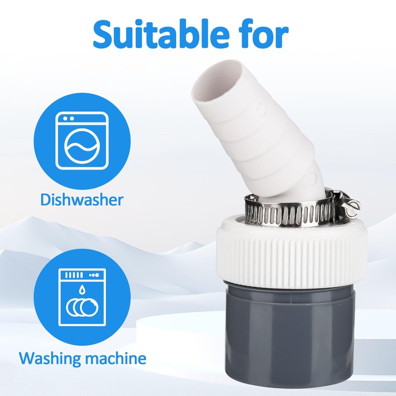 Washing Machine Drain Adapter, Washing Machine Connection Input Diameter 18-24
