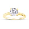 Jewel Zone US Round Cut White Cubic Zirconia Anniversary Solitaire