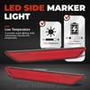 HECASA Side Marker Light Compatible with 2015-2023 Ford Mustang Rear