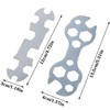 AYLIFU 2 PCS Multi-Hole Bicycle Wrench Steel Galvanized Mountain Bike