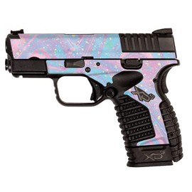 MightySkins Glossy Glitter Skin Compatible with Springfield XDS 3.3 - Cotton Candy Swirl | Protective, Durable High-Gloss Glitter Finish | Easy to Apply, Remove, and Change Styles | Made in The USA