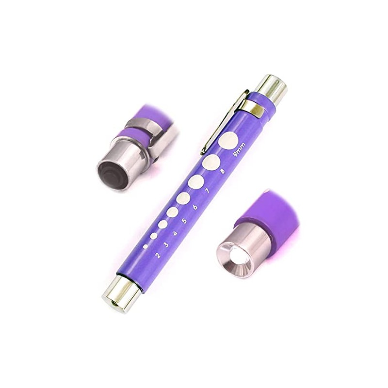 AAProTools Nurse Penlight Reusable LED Pen Light with Pupil Gauge