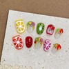 Wsliana Handmade Press On Nails Short- Cute Square Shape with