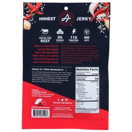 Country Archer, Jerky Beef Spicy Sesame Garlic, 2 Ounce