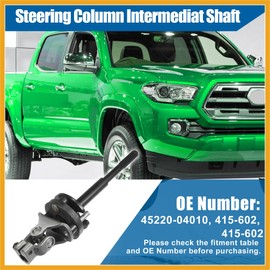 Partuto Steering Shaft for Toyota Tacoma Pickup 2.7L 4.0L V6 2005-2016 Intermediate Steering Column 45220-04010 415-602 415-602 Replacement