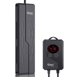 hygger Aquarium Heater 1200W,Submersible Fish Tank Heater with Digital LED Controller,Double Quartz Tubes,Overheating & Auto Shut Off Protection,for Saltwater & Freshwater Fish Tank 130-280Gallon