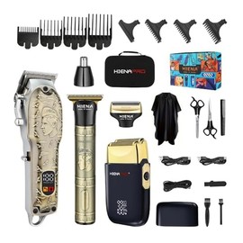 Razors Professional Men's Hair Trimmer, USB Rechargeable，Multi-Function Multi-Purpose Clippers 10,000 RPM high Power Electric Shaver