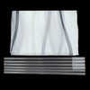 Eslir Roman Blind with Tabs, Transparent Tab-Top Kitchen Curtains, Modern