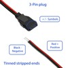 Karier 3Pin CB Radio Power Cord Cable with Stripped Ends