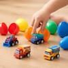 KING DOO 12 Pcs Easter Eggs Prefilled with Toy Cars,