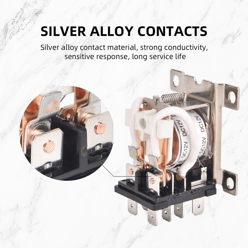 CNAODUN JQX-12F-2Z DC 24V Coil 30A 2NO 2NC DPDT 8