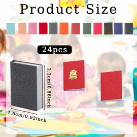 BLMHTWO 24 Pieces 1: 12 Scale Miniature Books Dollhouse Books Miniature Books for Dolls House Dolls House Miniatures Writable Page-Turnable Reusable Minature Books for Dolls Bedroom Study Room