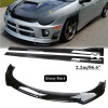 Unbranded Front Bumper Lip Spoiler Splitter Body Side Skirt For