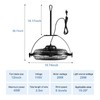 Gazebo Fans Outdoor Hanging Ceiling Fans with Lights,16" Portable Plug