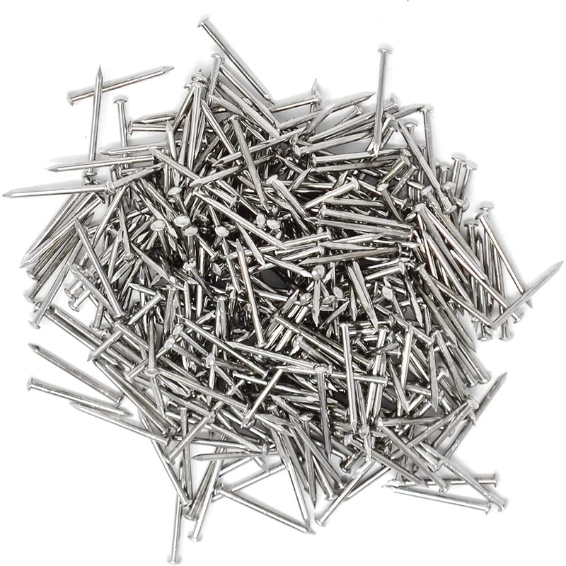 Design61 Round Head Nails 1.4 x 20 mm Nickel-Plated Iron
