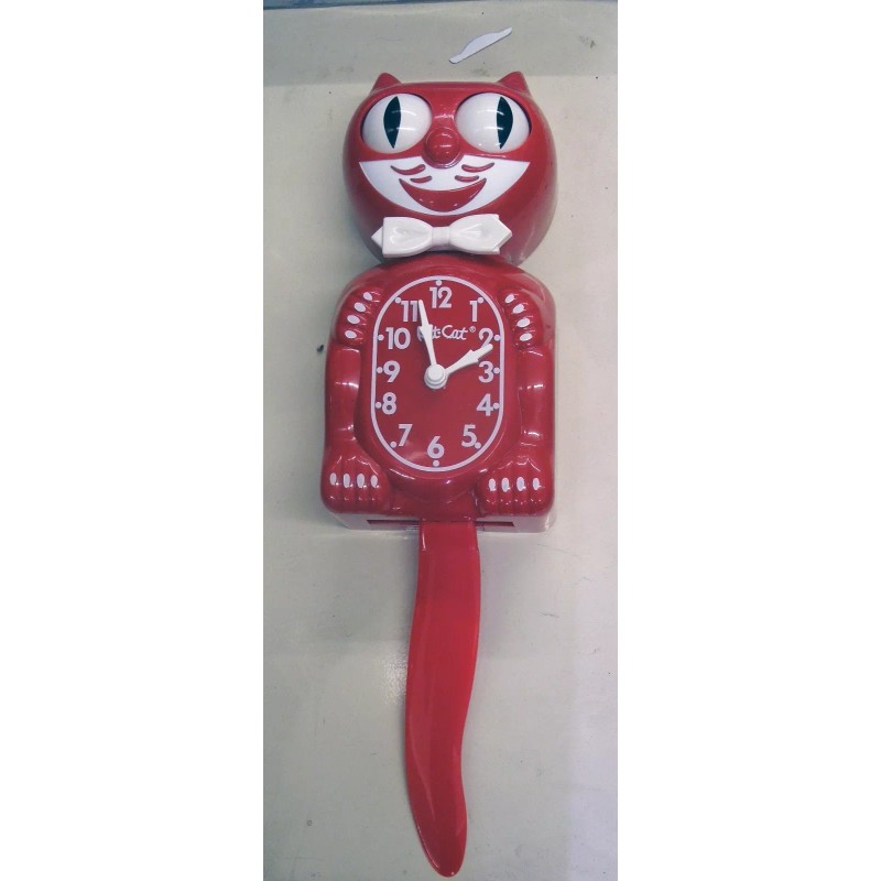 California Clock Co. LIMITED EDITION SCARLET RED KIT CAT MADE