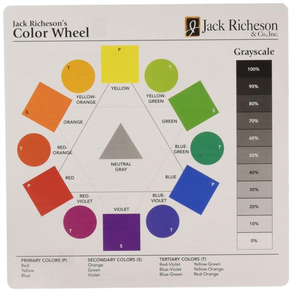 Jack Richeson Small Color Wheel 30 Pk, 7" X 7"